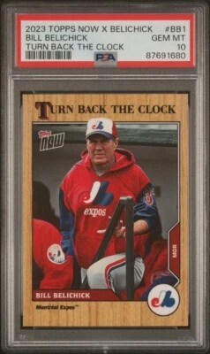 2023 Topps Now Bill Belichick Turn Back The Clock #BB1 PSA 10 - Image 1 of 2