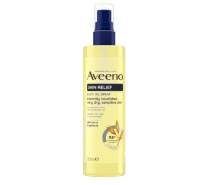 BRANDED Aveeno Skin Relief Body Oil Spray 200ml For All Skin Types Triple Oat Complex UK