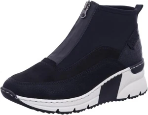 Rieker Anti-stress Womens Black Zip Up Ankle Boot 6352 - Picture 1 of 4