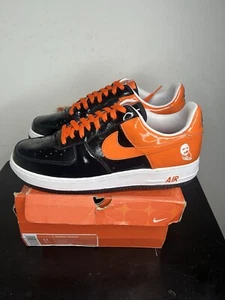 2005 DS Nike Air Force 1 Premium Halloween Sz 11 Orange black Rare Co.jp Dunk - Picture 1 of 12