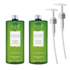 Keune 1 Lt So Pure Moisturizing Shampoo & Conditioner 1000ml + 2 x Free pumps