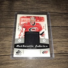 2010-11 SP Game Used- Cam Ward Authentic Fabrics Jersey Insert-Hurricanes-G