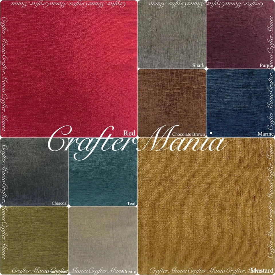 Elite Chenille Upholstery Curtain Cushion Craft Sofa Bed Throw Material Fabric