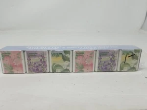 6 Vintage Bath Cubes English Aromatherapy Jasmine, Lavender, Green Tea (u - Picture 1 of 5