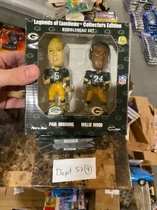 Legends of Lambeau Green Bay Packers Wackelkopf-Set - Paul Hornung & Willie Wood - Bild 1 von 4