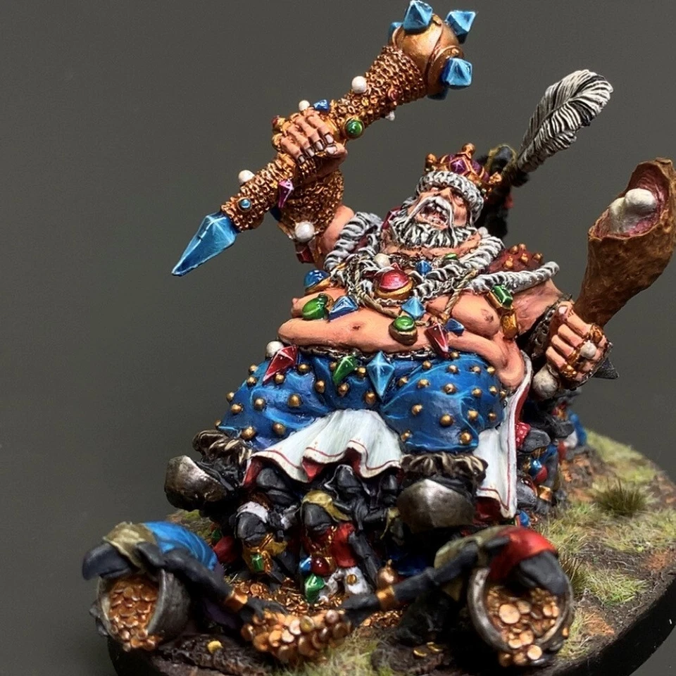 Ogre Kingdoms Overtyrant Greasus Goldtooth Warhammer presale painted Miniatures - Image 1 of 4