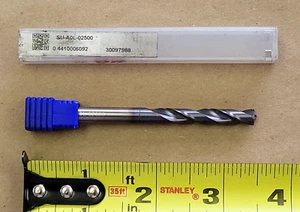 1/4" CARBIDE DRILL SU-AOL-02500 SU-A0L-02500, ITEM A - Picture 1 of 8
