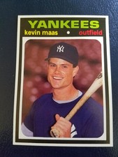 Kevin Maas New York Yankees 1991 BB Card Price Guide Monthly #5 White Border