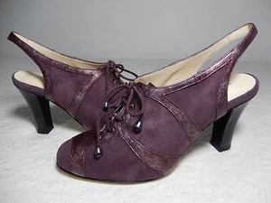 NWB MARCHEZ VOUS Bombas Oxford Slingback con cordones $485 S6/6.5/7/8.5, Oro Bronce - Imagen 1 de 14