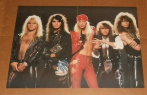 Warrant Poster 1991 Vintage 2-Sided 21.5x16 Band Shot Metal - Picture 1 of 3