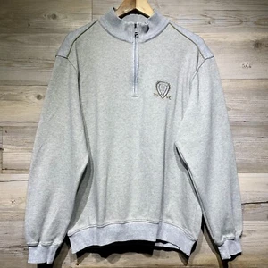 Brax Sean 1/4 Zip Jumper Sweatshirt Men’s Medium Gray “Summer Sweat” Pullover - Picture 1 of 9