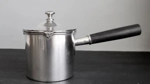 RARE 1912 Hotel Utica NY Indian Logo U-Nun-Da-Da-Ges Reed Barton Silver Pot - Picture 1 of 9