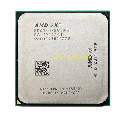 AMD FX-4100 FX-4130 FX-4170 FX-4300 FX-4350 Quad-Core Socket AM3+ CPU Processor - Image 1 of 4