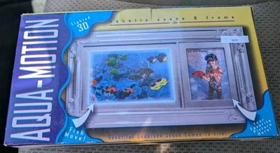 VINTAGE AQUA-MOTION 3D UNDERWATER AQUATIC MOTION SCENE & QUARTZ CLICK New In Box - Image 1 of 2