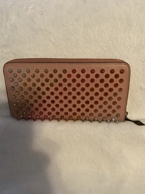 Christian Louboutin Women's Spiked Leather Wallet - Image 1 of 4