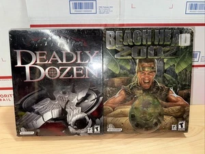 Beach Head 2002 Deadly Zone PC CD Rom Big Boxed Game Windows 95/98 Two Pack NEW - Picture 1 of 6