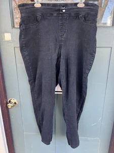 Terra & Sky Pull-On schwarze Jeans Gr. 1X - Bild 1 von 4