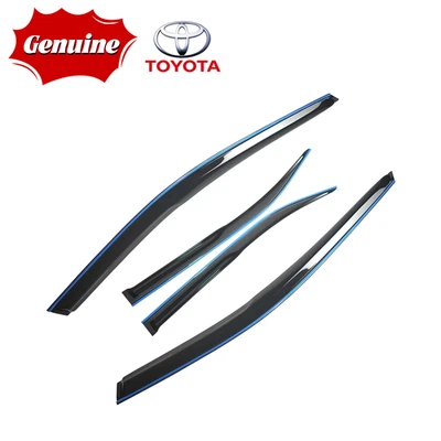 Protectores de lluvia de ventilación para visera de ventana cromada genuina Toyota Camry 2012-2017 Foto 1 de 3