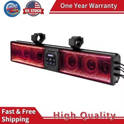 Barra de sonido RGB UTV de 26 pulgadas sistema de sonido de altavoces de 500 W para carro de golf Polaris Foto 1 de 4
