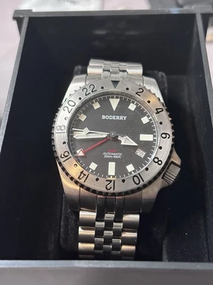 Boderry Admiral GMT Titanium Watch Black Dial 40mm - Image 1 of 4