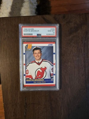 1990 Score Martin Brodeur Rookie. #439. PSA 10. - Image 1 of 2