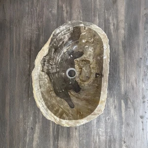 Bathroom Counter Top Petrified Wood Vanity Vessel Basin Sink PWS 06 - Picture 1 of 5