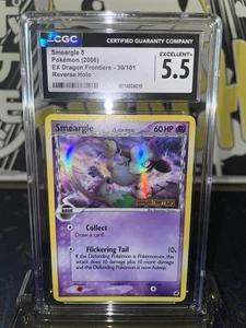 2006 Pokemon EX Dragon Frontiers Smeargle DS Reverse Holo R - CGC 5.5 - Picture 1 of 4