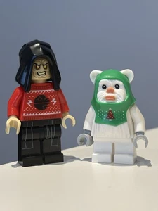 LEGO Star Wars Minifigures Emperor Palpatine + Ewok (Xmas). SW1297 SW1298 75366 - Picture 1 of 2
