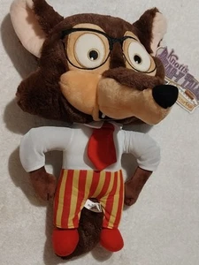 Knott's Berry Farm Bear-y Tales Return to the Fair 12" Coyote Glasses Plush NWT  - Picture 1 of 5