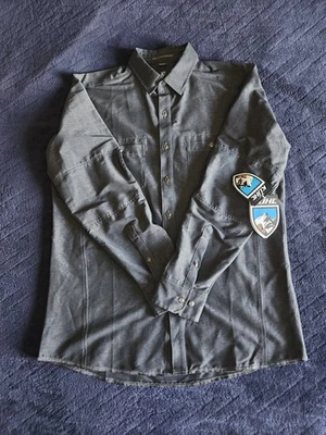 NWT New Kuhl Renegade Long Sleeve Button Up Shirt Men's Medium Carbon Gray UPF50 - Image 1 of 4