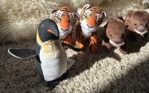 National Geographic Plush Animal McDonald's Happy Meal Otter, Tiger, Penguin (5) - Bild 1 von 5