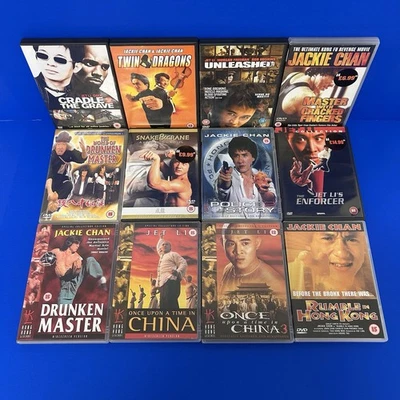 Kung Fu Action Movie DVD bundle Jet Li Jackie Chan Martial Arts x12 - Image 1 of 4