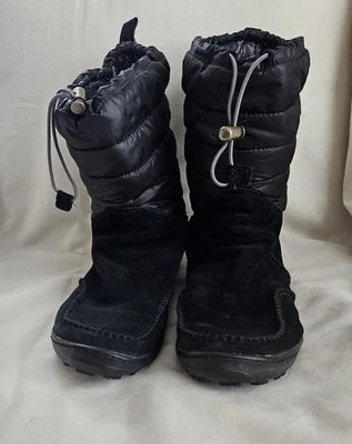 Columbia Minx Moccasin Winter Boots Womens 9.5 Black Waterproof Omni- Heat - Image 1 of 4