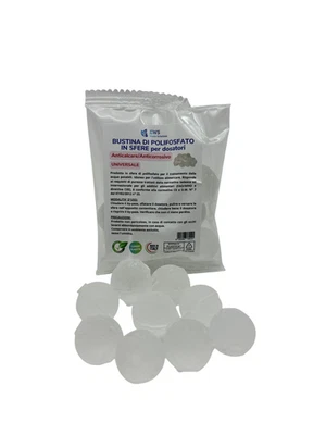 RICARICA MONODOSE DA 80g. SFERE DI POLIFOSFATI,  SALE ANTICALCARE ANTICORROSIVO - Immagine 1 di 4