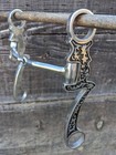 Western Shanked Snaffle Bit - Stainless - Black Inlay - 5 1/8" Mouth-7.5" Cheeks