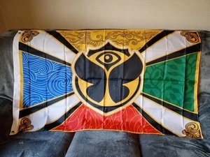 Bandera de Tomorrowland 5 pies x 3 pies 150 cm x 90 cm festival de música 2 ojales - Imagen 1 de 1