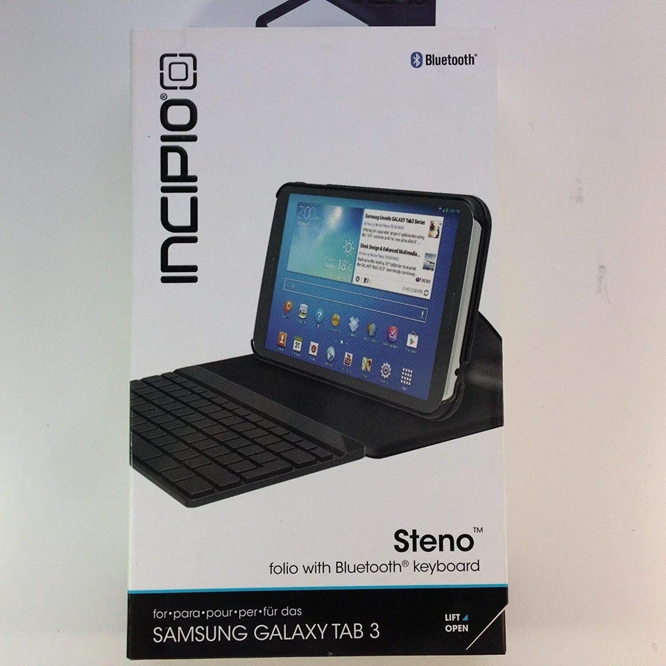 NEW Sealed Incipio Steno Folio Case Bluetooth Keyboard Samsung Galaxy TAB 3 7.0 - Image 1 of 1