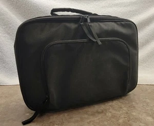 Universal 13" Laptop Heavy Nylon Case schwarz Computertasche Aktentasche gebraucht Vintage - Bild 1 von 9