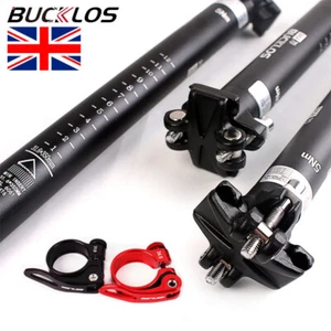 27.2/30.8/31.6mm Seatpost Aluminum MTB Road Bike 400mm Adjustable Seat Post Tube - Picture 1 of 17