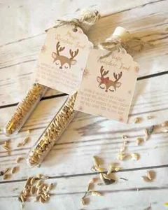 Tubo de comida de reno de Navidad caja de víspera relleno de medias regalo niños niños niñas - Imagen 1 de 1