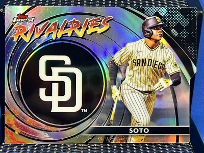 2023 Topps Finest JUAN SOTO Rivalries Die-Cut Refractor San Diego Padres - Image 1 of 2
