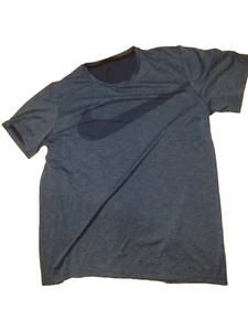 Nike Dry- Fit Shirt Large Navy Blue/ LOGO XL - Picture 1 of 3