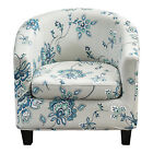 2 Piece Tub Chair Slipcover Printed Club Chair Protector Armchair Cushion Covers