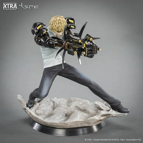 Genos One Punch Man Anime Action Figure Collectible Toys Doll Gift With Box 15cm Cover
