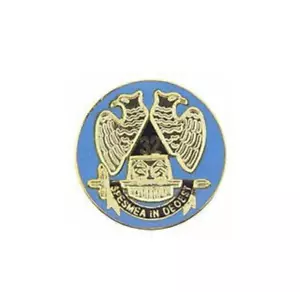 PIN DE SOLAPA DE ORO AZUL MASON MASON - Imagen 1 de 1