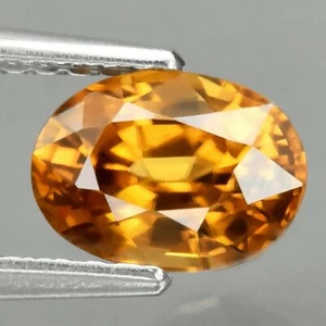 1.59CT ZIRCON IMPERIAL ORANGE BRIGHT REFLECTIVE COLOR VS GEMSTONE (TANZANIA) - Picture 1 of 6