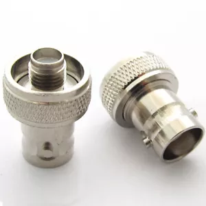 50x Nickel BNC Female to SMA Female RF adapter for Walkie Talkies Radio Antenna - Picture 1 of 6