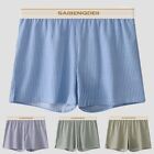 Fashionable Men's Middle Waist Boxers Underpants Shorts Blue M 45 60kg