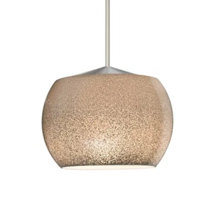 Besa Lighting Keno 1 Light LED Pendant, Satin Nickel/Gray - 1XT-KENOSM-LED-SN - Picture 1 of 1