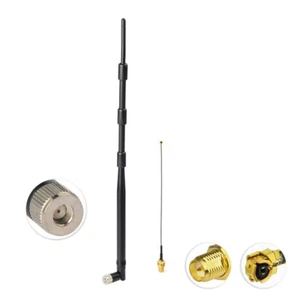Wireless Conversion 2,4GHz 13dB WLAN Antenne + u.fl/ipx SMA Kabel für Fritzbox - Bild 1 von 10